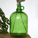 Green cylinder vase