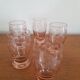 Set of 5 pink glasses