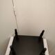 footrest in wood and fabric