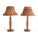Pair of 1960s Swedish Pine Table Lamps by Ikea — Mid-Century Organic Modern
