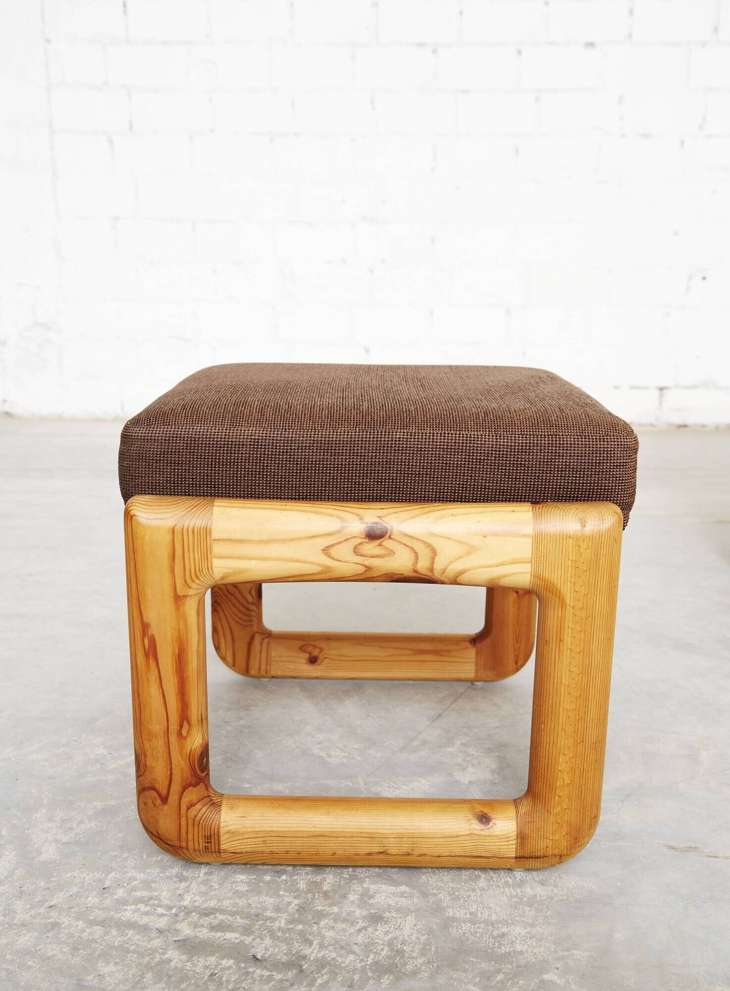 Danish Modern Pine  Armchair & Stool  by C. F. C. Silkeborg