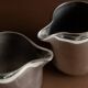 Two argent aluminium Art Nouveau sauce boats by Newmaid Picquot Ware, England 1950s - set of 2