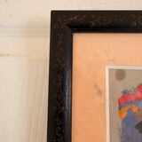 Framed Paper Painting WILLIAM BRUI contemporary abstract modernism