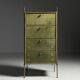 Commode en cuir vers 1960
