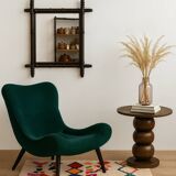 Vintage bamboo mirror from the 60s