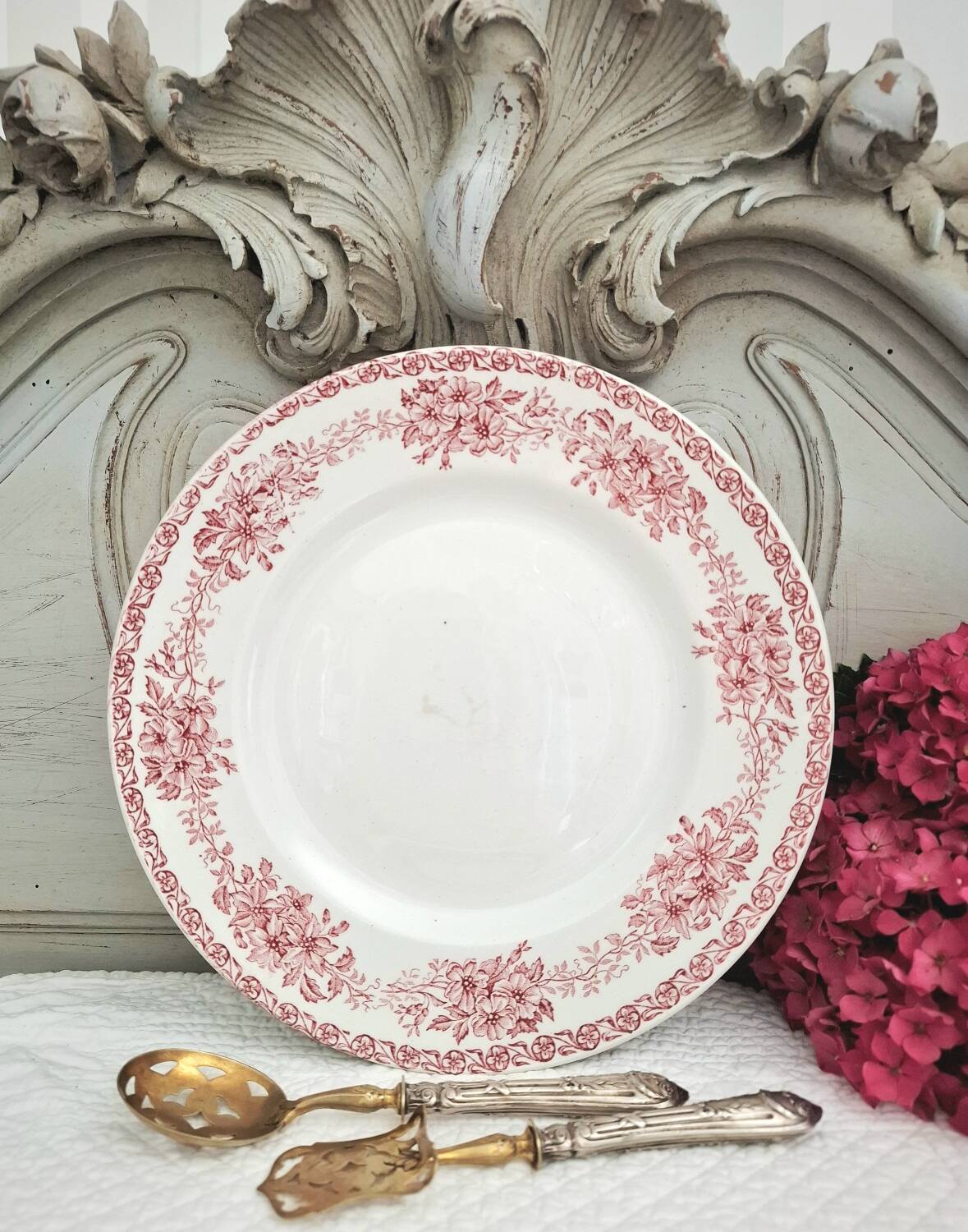 Ironstone earthenware plate