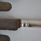12 couteaux de table ancien metal argente monogramme