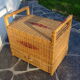 Banc coffre rotin avec tiroir
