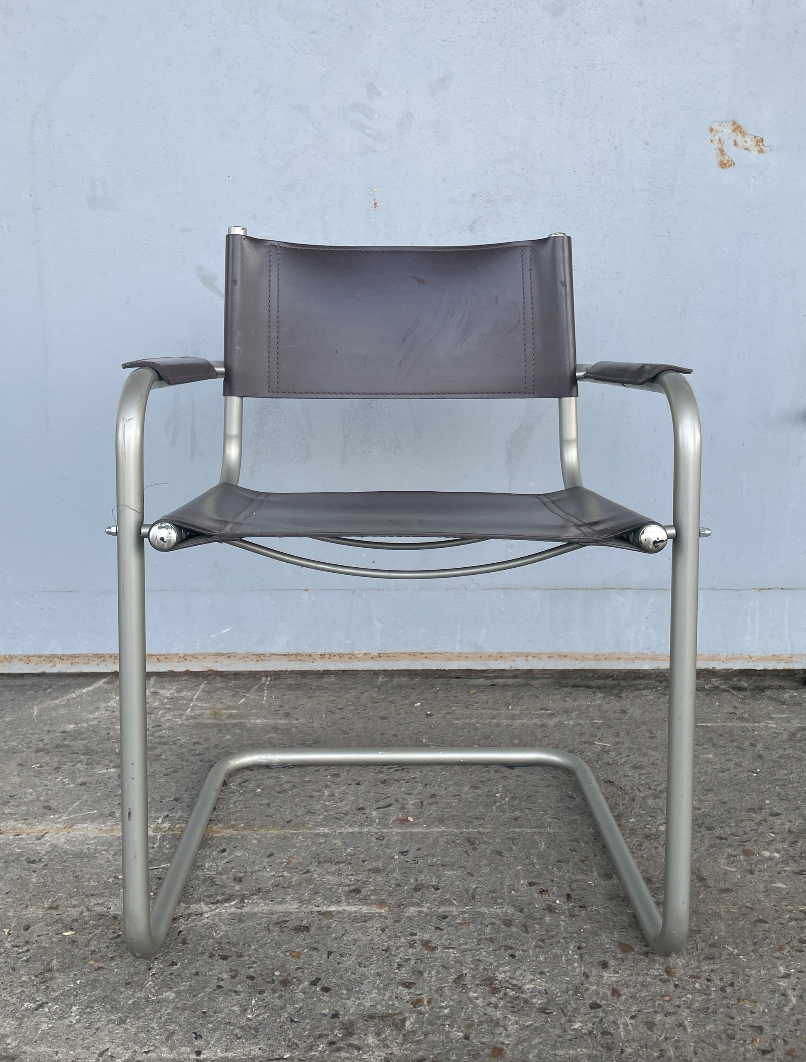 Antique leather armchair