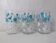 3 Vintage silkscreen gondolo glasses