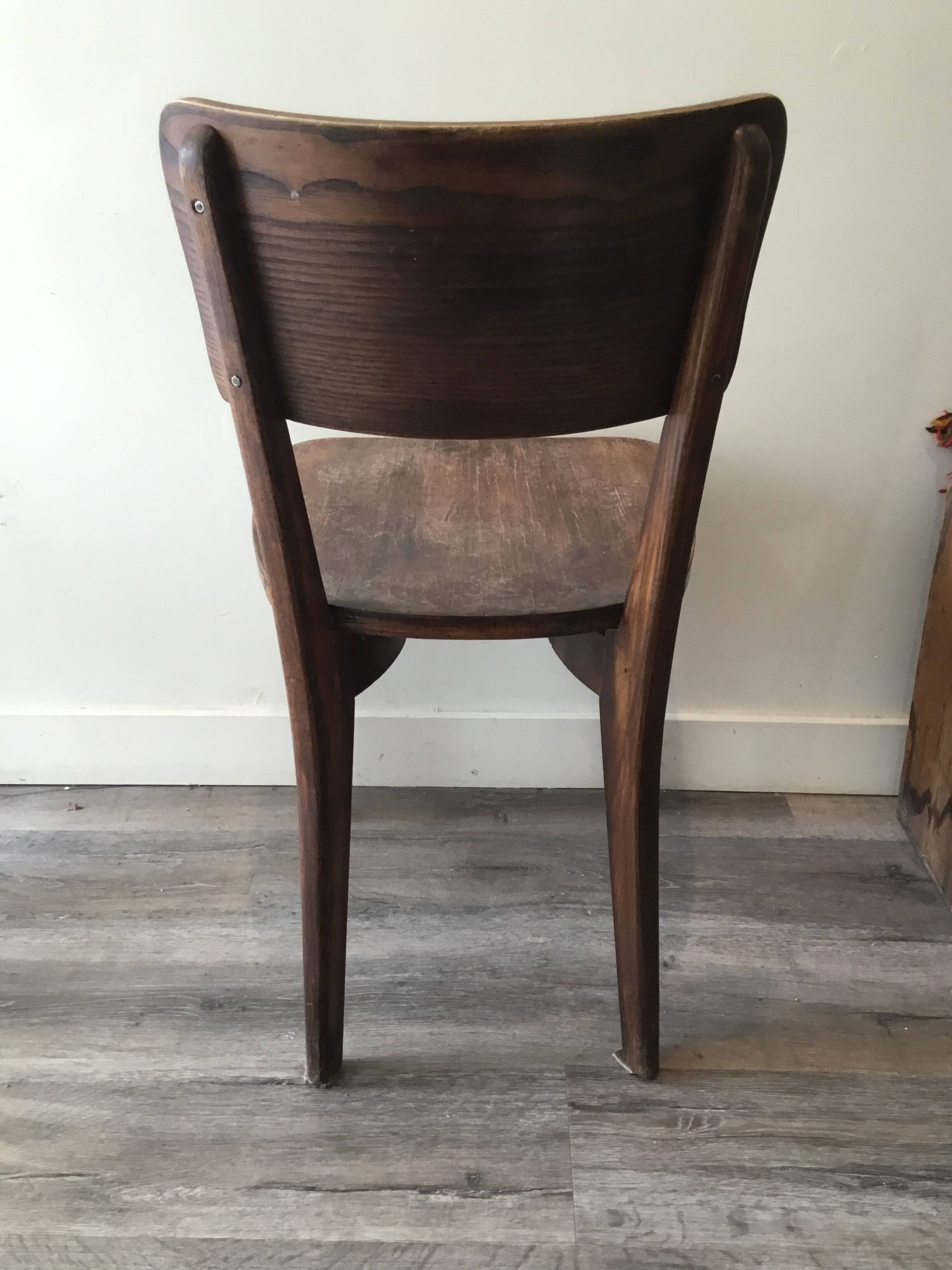 Bistro chair in wood, Baumann style.