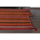 Orange Red Vintage Handmade Wool Cotton Kilim Runner Rug 172x372