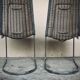 Vintage sled chair by Gastone Rinaldi in chrome wire, 1970s made in Italy