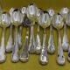 Set of 12 boulenger silver-plated metal spoons