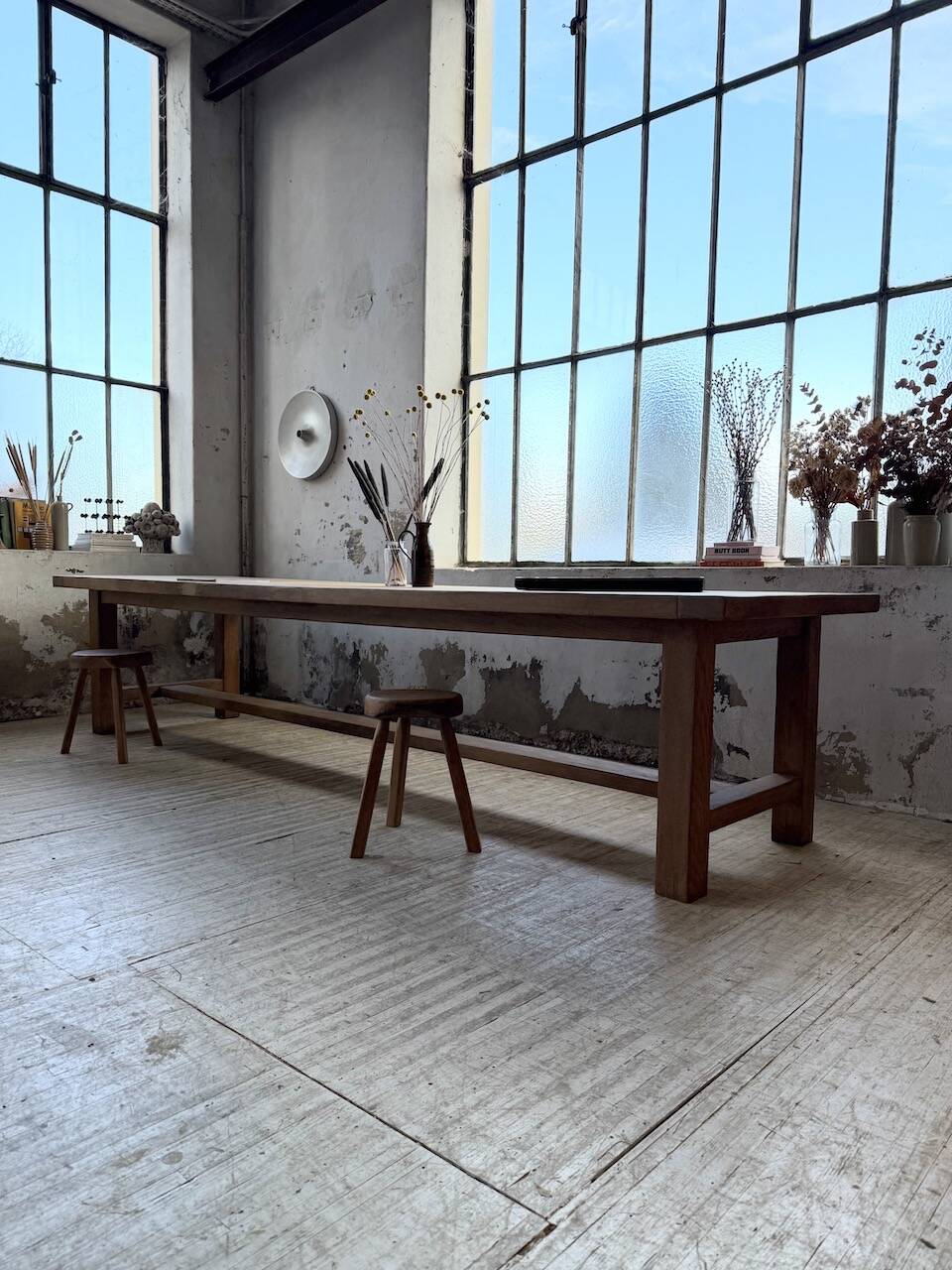 XXL solid oak farmhouse table 3.5m