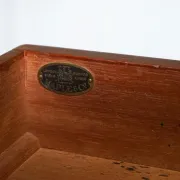 Antique Pedestal Desk by Edwardian Maple & Co, 1890