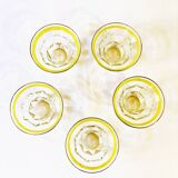 Set of 5 glass dessert cups