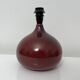 Purple ceramic lamp base in the shape of a fig from the Abbey of Bec