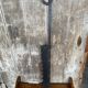 Ancienne crémaillère cuisson cheminée fer forge noir xixe vintage