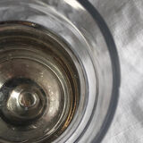Vase verre argent