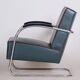 Bauhaus Chrome & Leather Armchair from Mücke-Melder, 1930s