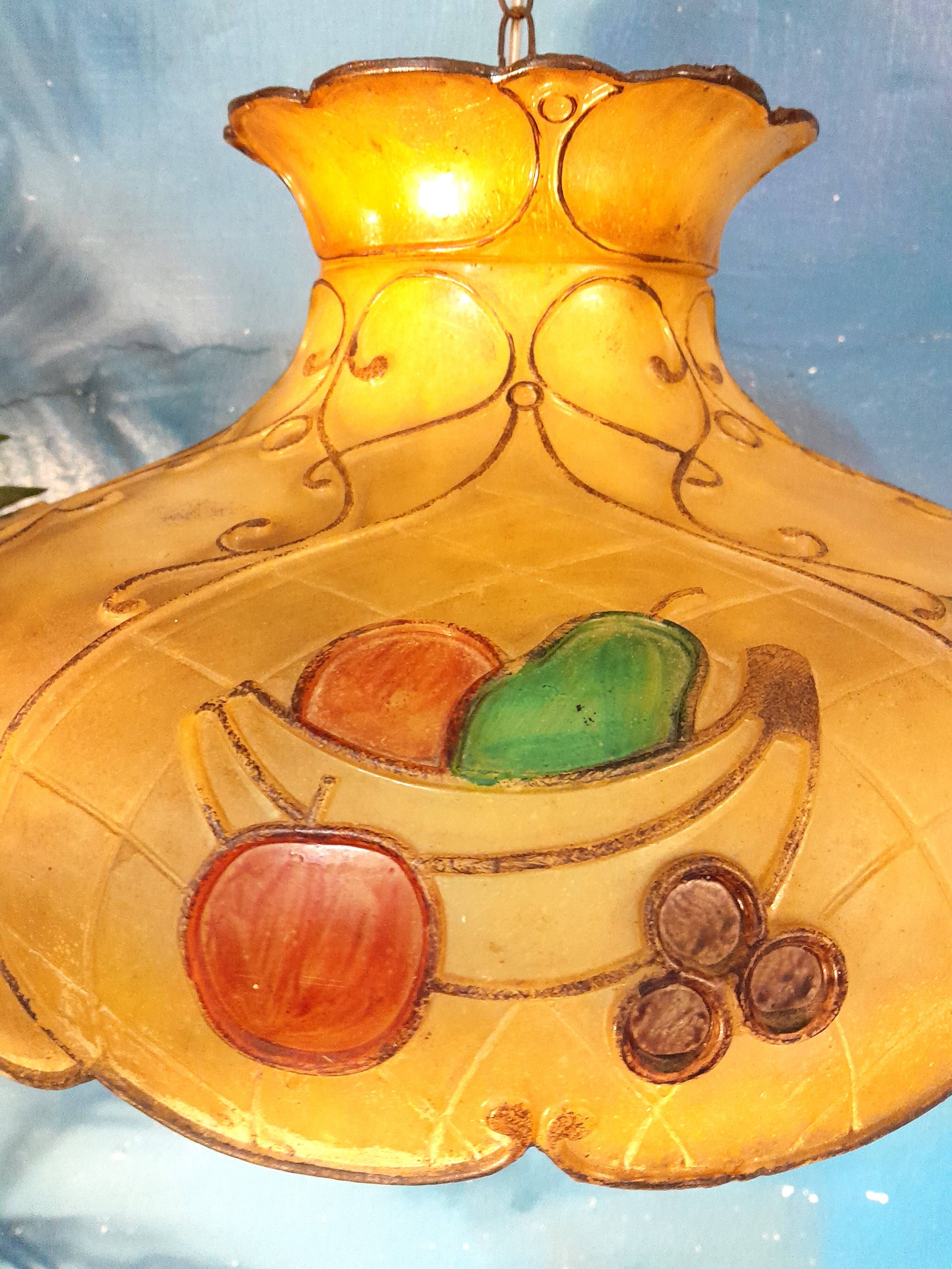 Resin suspension "Fruits" 1940s