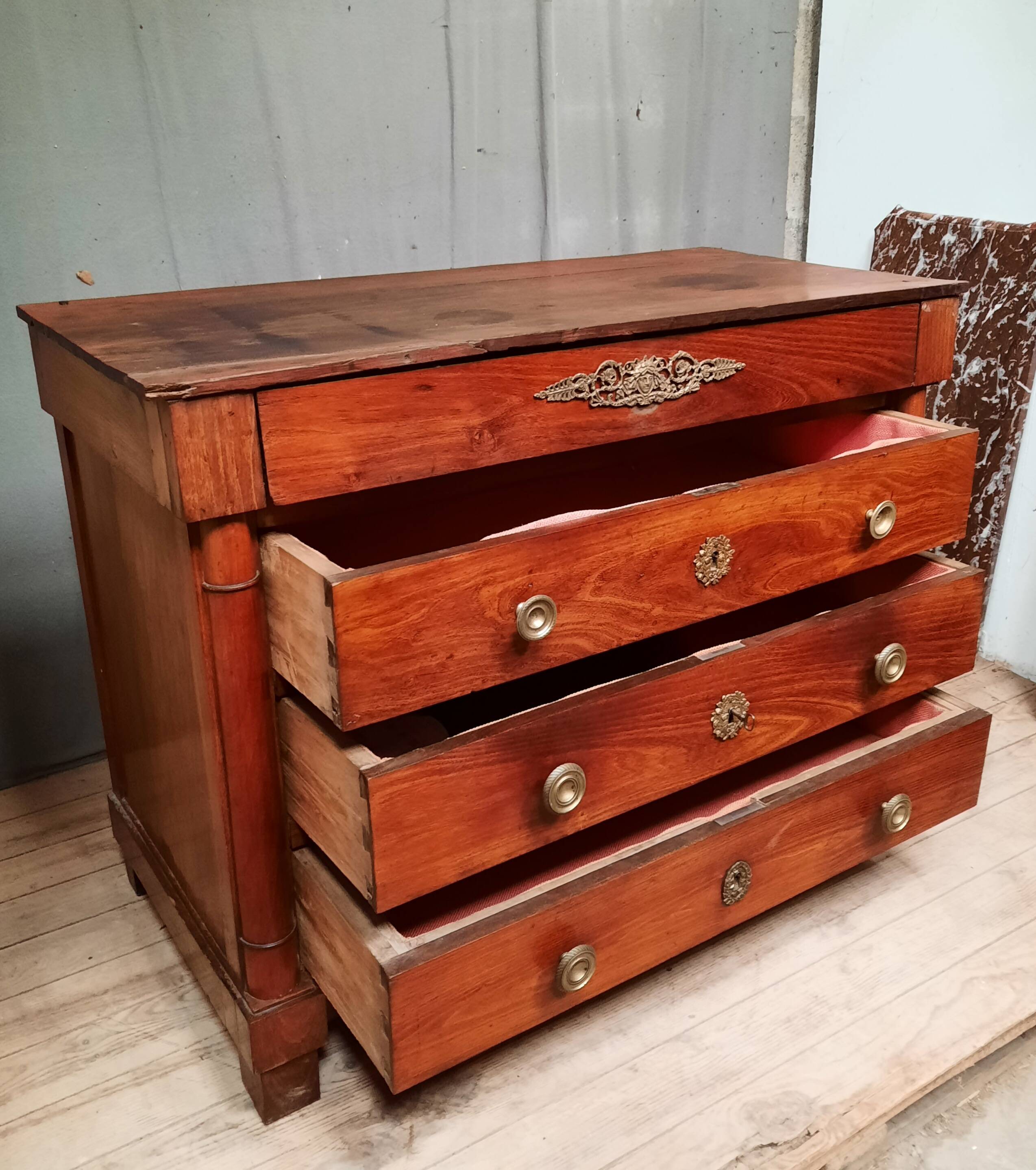 Commode empire en acacias