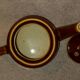 1960s vintage chocolate brown glazed ceramic teapot