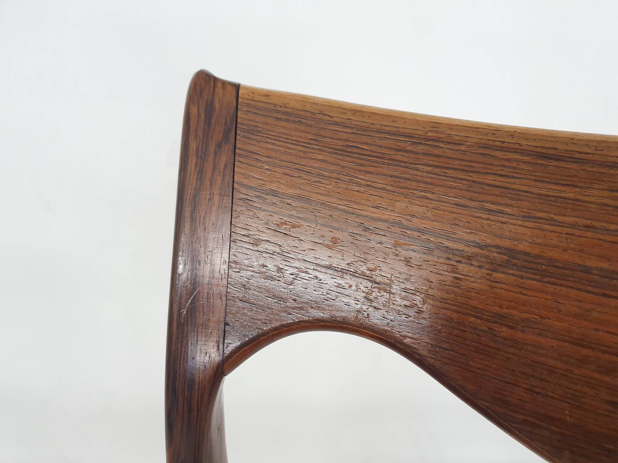 Set of 3 rosewood "AWA" dining chairs, the Netherlands 1950's