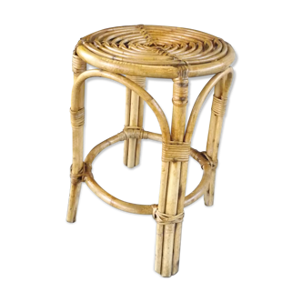 Stool rattan 60s