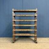 Old wooden shelf from a shoemaker.