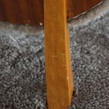 Danish chair from the mid-20th century, dining/office chair in lamb's wool, Eva Koppel, 1950s.