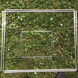 Metal and glass coffee table