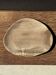 Large oval beige petrified wood dish or bowl D36x28 -3783