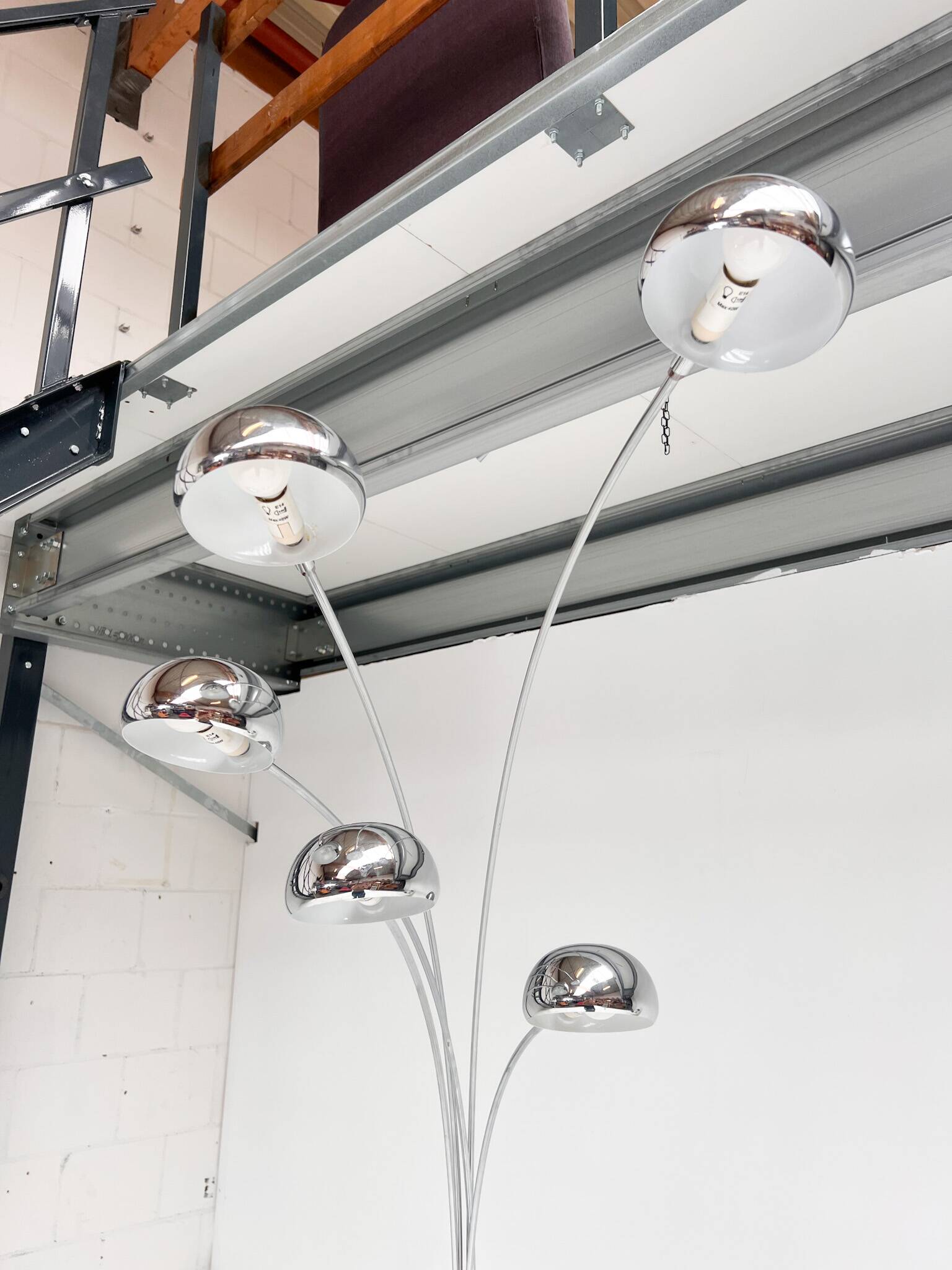 XL arc lamp by WOFI Leuchten from the 1970s