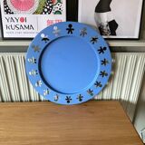Alessi Girotondo tray diameter 40cm blue epoxy