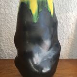 Black vase of the years 50 Luneville