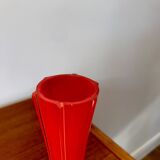 Red opaline vase from the 50s and 60s