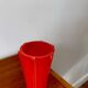 Red opaline vase from the 50s and 60s