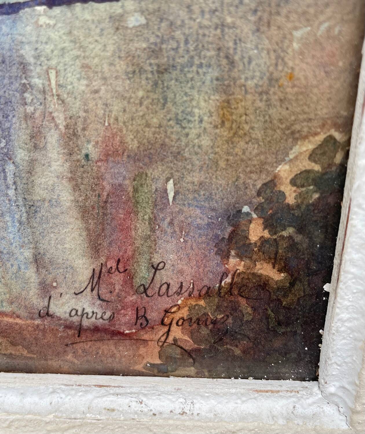 Two old watercolours of nature