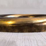 Victorian English Round Grand Mirror – Gilded Wood & Bevelled Glass