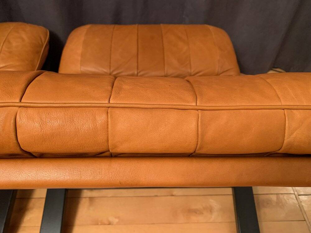 Set of armchairs by Ueli Berger, de Sede, Switzerland, 1970s