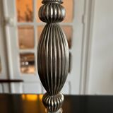 Striated metal lamp