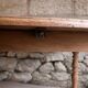 Round walnut table – modular with drop leaves – charming country chic