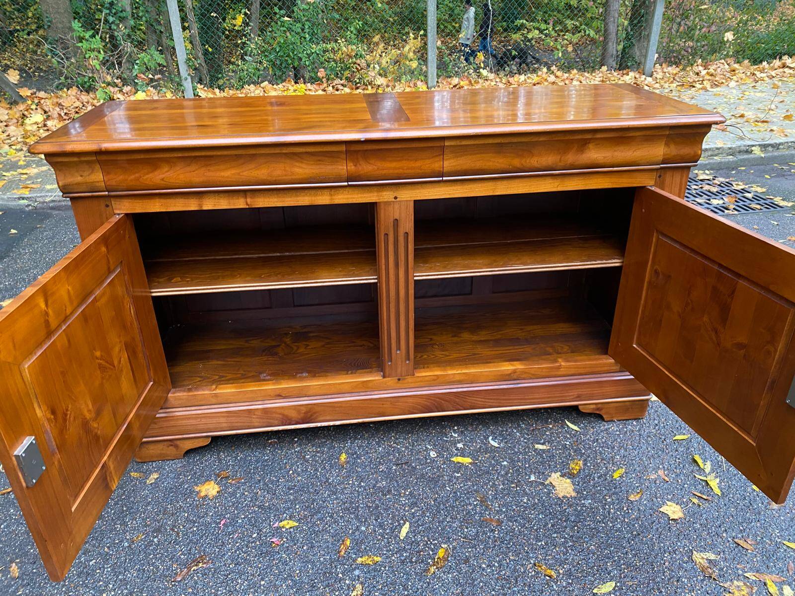 19th century Louis Philippe solid wood sideboard, 176cm