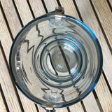 Sceau à glace en verre vintage art deco