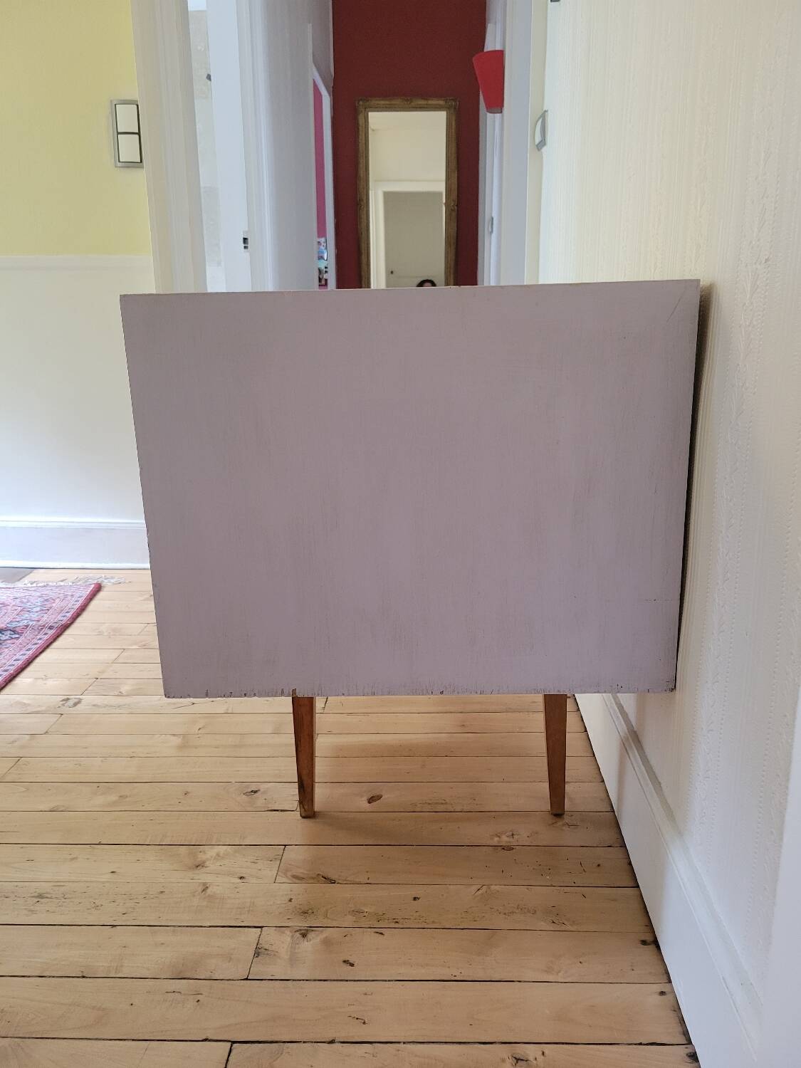 Desk with compass legs circa 1970