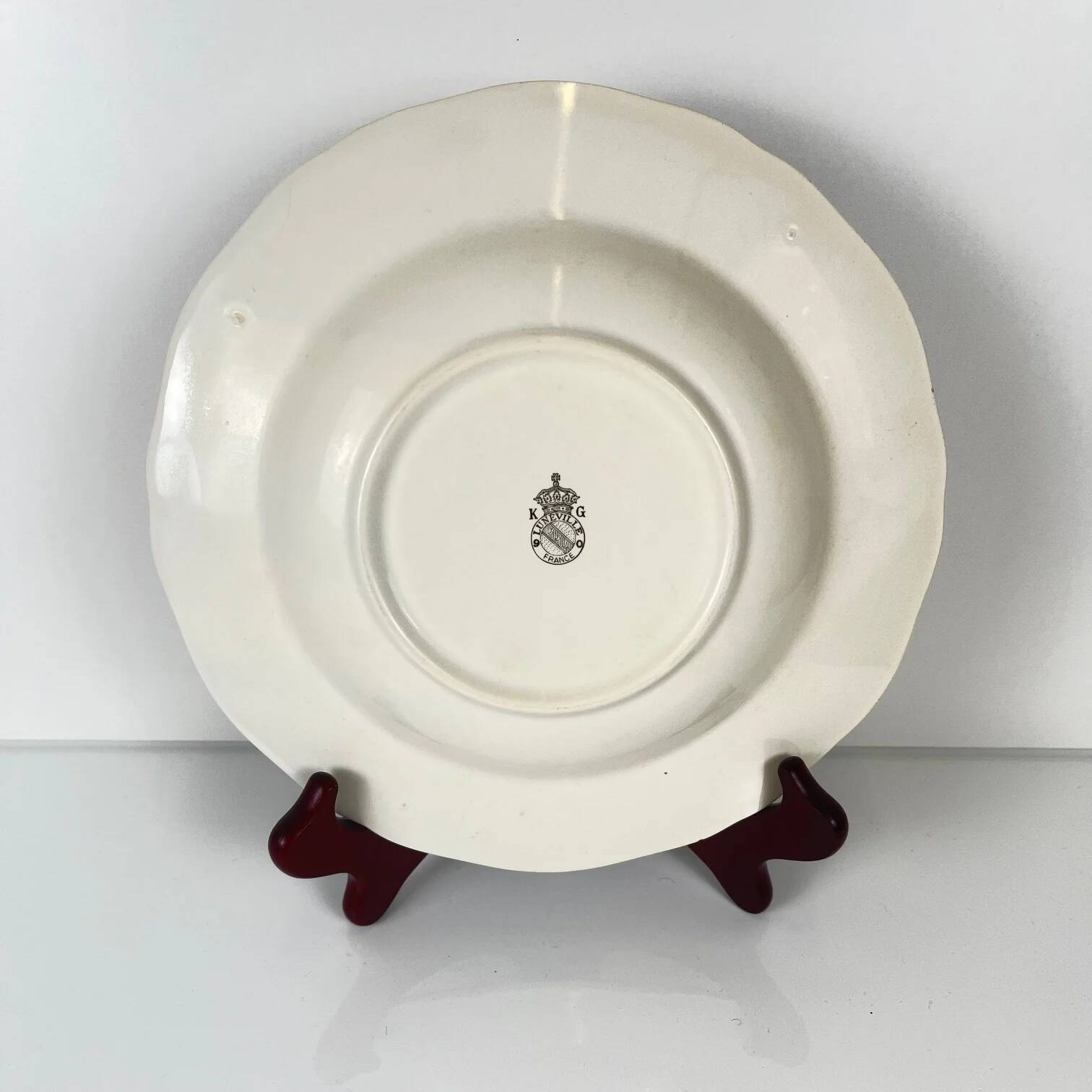 Set of 3 KG Lunéville "Réverbère" soup plates