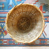 Wicker paper basket