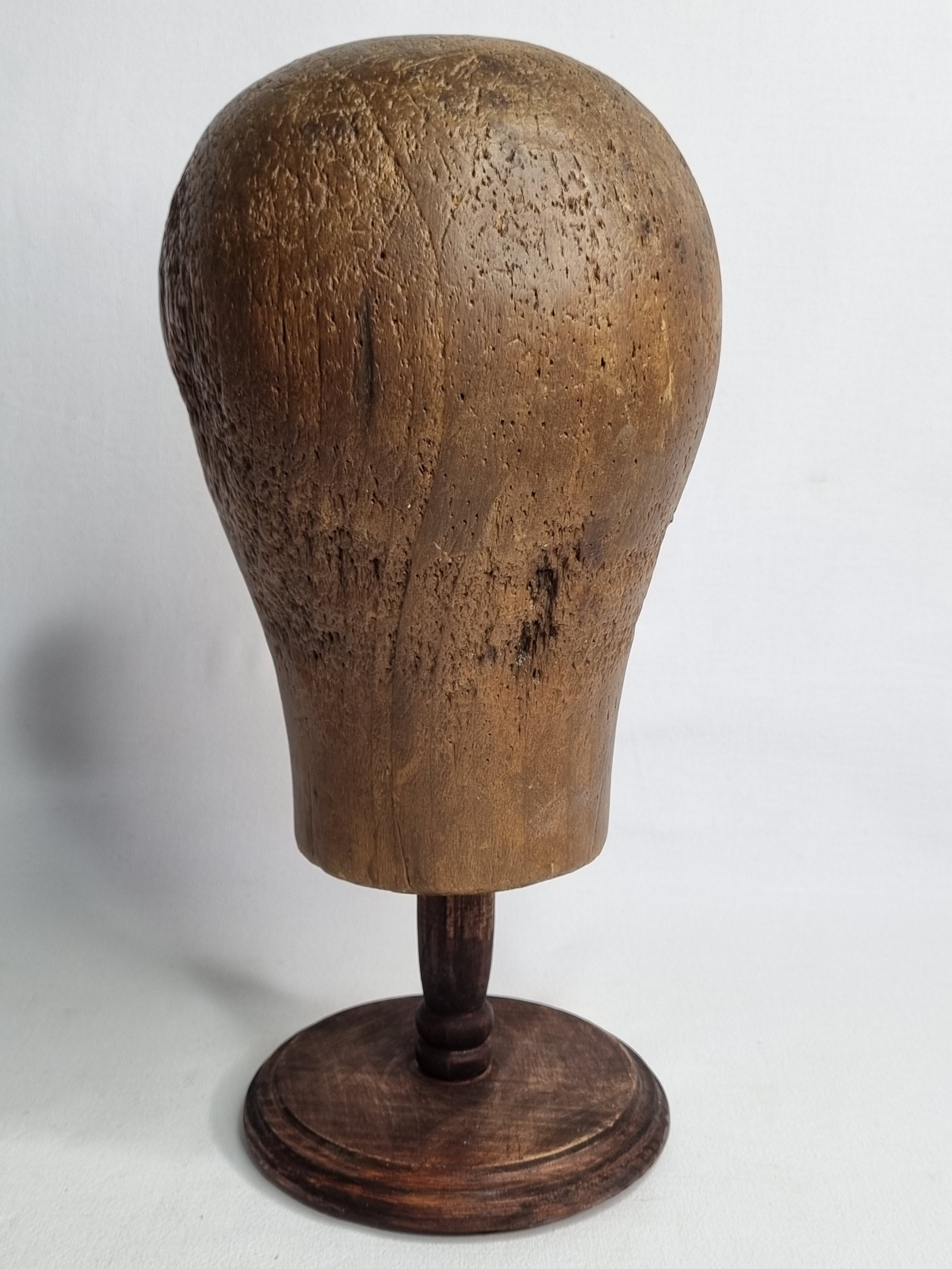 Former wooden milliner's head, 1900